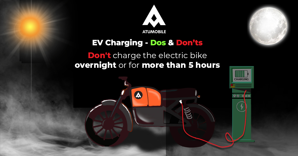 atumobile's tweet photo. Another day, another battery tip! Avoid charging your bike battery for more than the required amount of time.
#EVCharging #EVBatteryHealth #EVBatteryChargingTips #EVBatteryMaintenance #Atumobile https://t.co/7kZ4Z3BGQv
