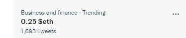 BitLiquorNFT's tweet photo. Now trending, "0.2 $eth" for #nfts 👀 https://t.co/mRP8DKmxJD