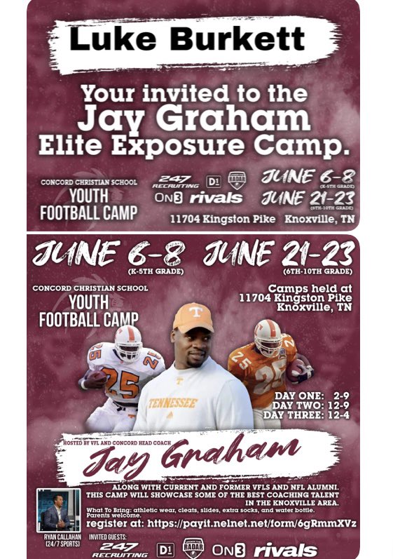 Appreciate the invite! Ready to compete 🔥 @CoachjayhGraham @247Sports @Rivals @UTRSports @D1Knoxville @CSmithScout @CoachWaggonerGT @Bigskyjeepin @TylerWilliams2