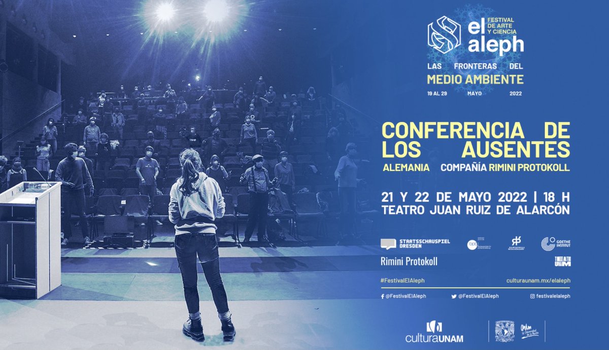 Juan_Melia's tweet photo. Se acerca el ⁦@FestivalElAleph⁩ de ⁦@CulturaUNAM⁩ 
Acércate a la programación y conoce las cuatro propuestas que desde ⁦@teatrounam⁩ hemos preparado para ti:

📣 https://t.co/D1T2xuweQi ⚡️ https://t.co/PNtN4HfebH