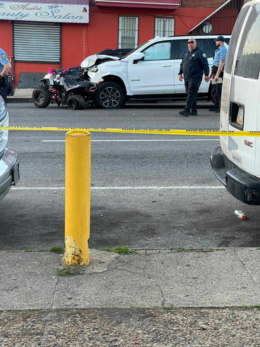Horrific collision between an ATV and SUV in Philadelphia that critically injured two leaves some ATV-Dirtbike riders shaken tonight. That story tonight on Action News.@6abc