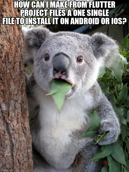 overflow_meme's tweet image. How can I Make from Flutter Project files a one single file to install it on Android or IOS? stackoverflow.com/questions/7223… #flutter #android #fluttertest #ios