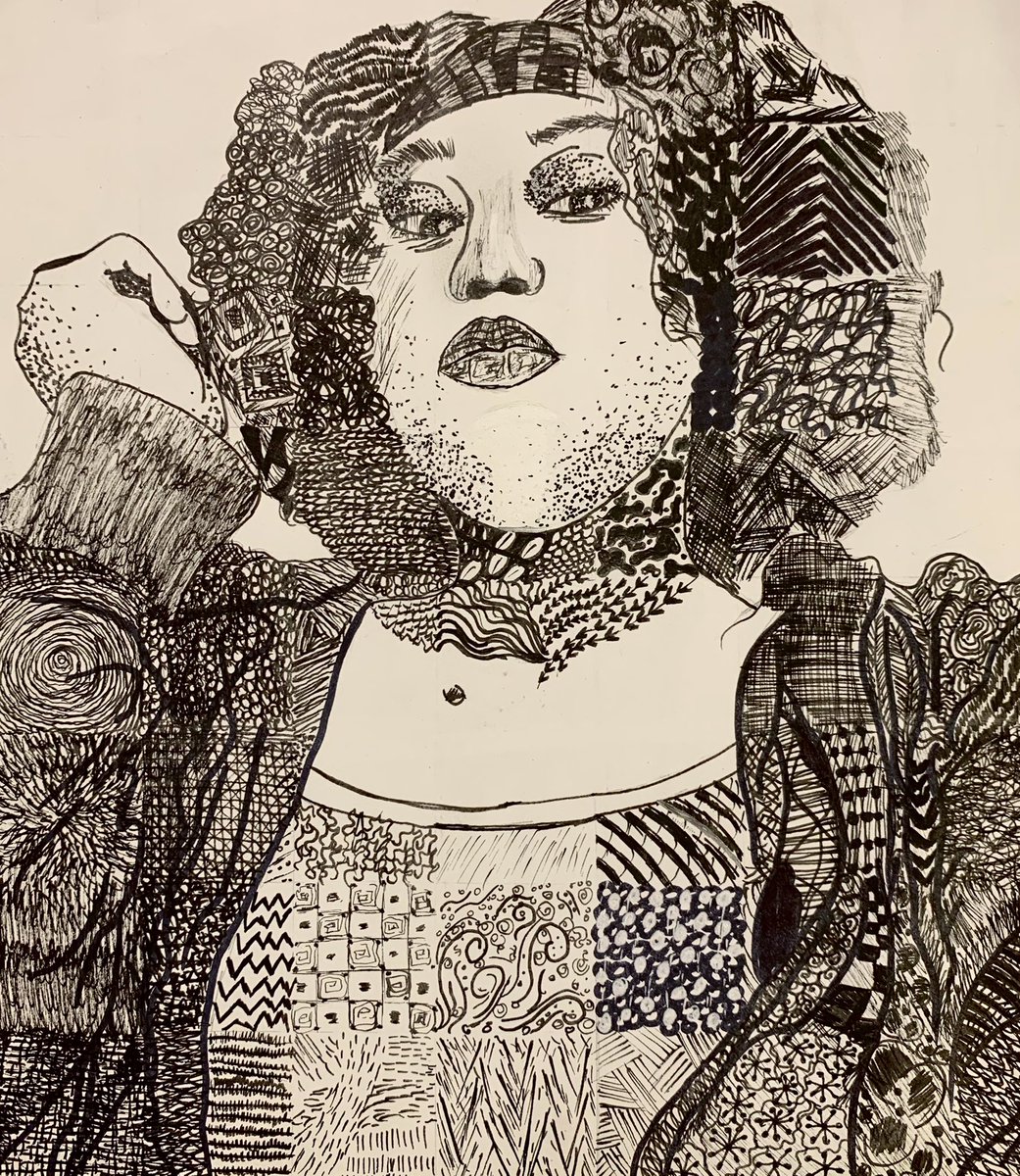 art_passmore's tweet photo. End-of-year fun with portraiture and mark making. 1/2 https://t.co/OCOUrhNezA
