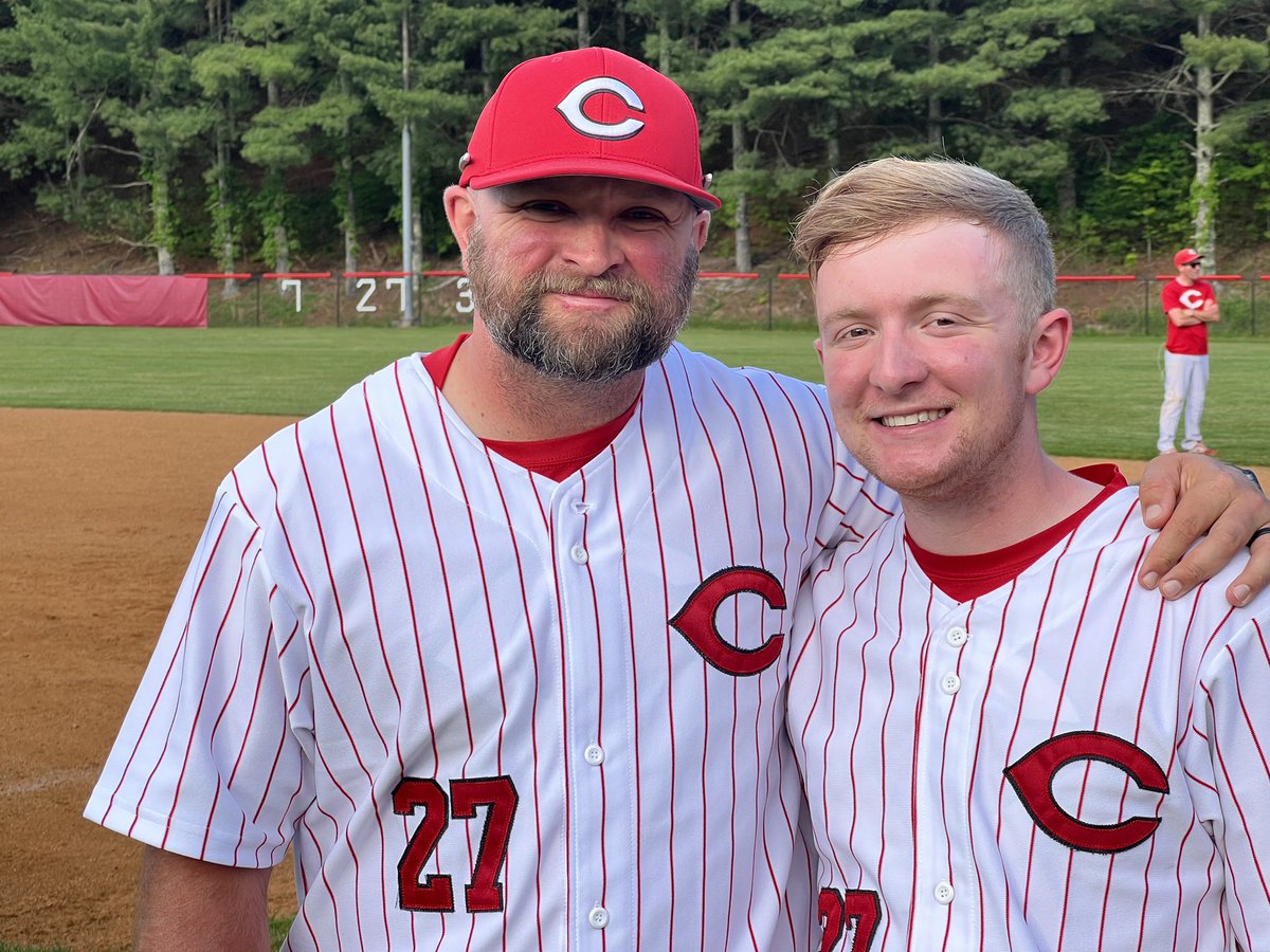 CoachKFoster's tweet photo. Not sure how Senior Night got here so fast but I’m sure proud of this guy. It’s been one amazing journey. #alwaysbaseballseason https://t.co/zLTwaneteO
