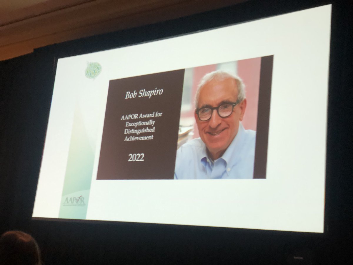 mhugolopez's tweet photo. Congrats to Bob Shapiro!!! #appor #chicago @RoperCenter https://t.co/KOcQJofS5n