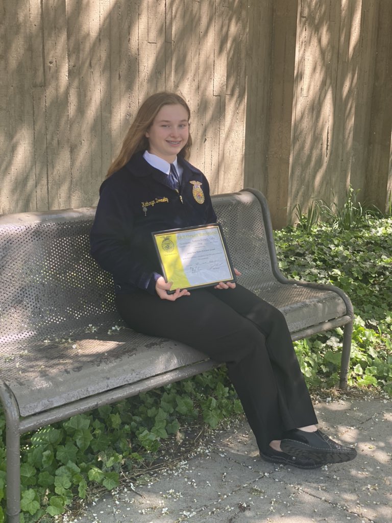 forrest_m40's tweet photo. Congratulations Kathryn Donnelly-Taylor on receiving a $500 SAE Grant to support your livestock entrepreneurship program! @OAUpdate https://t.co/wwreDIY2tW
