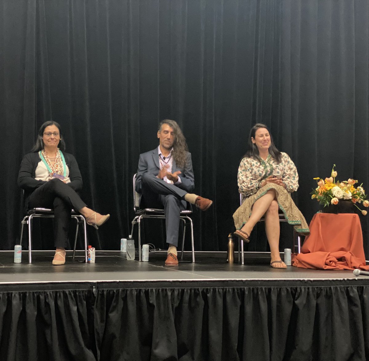 aicdsf's tweet image. Proud to be a part of a panel sharing knowledge and experiences on how to partner with Indigenous communities @bioneers with Jonathan Cordero, Quirina Geary, &amp;amp; Alexis Bunten! #IndigenizeSF #Unity