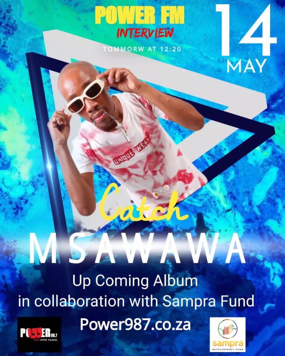 Catch me live tomorrow on Power Fm 🔥 with my new album (The Eagle has landed)in collaboration with Sampra development Fund <a href="/sampra/">sampra</a>-sa #samprafamily