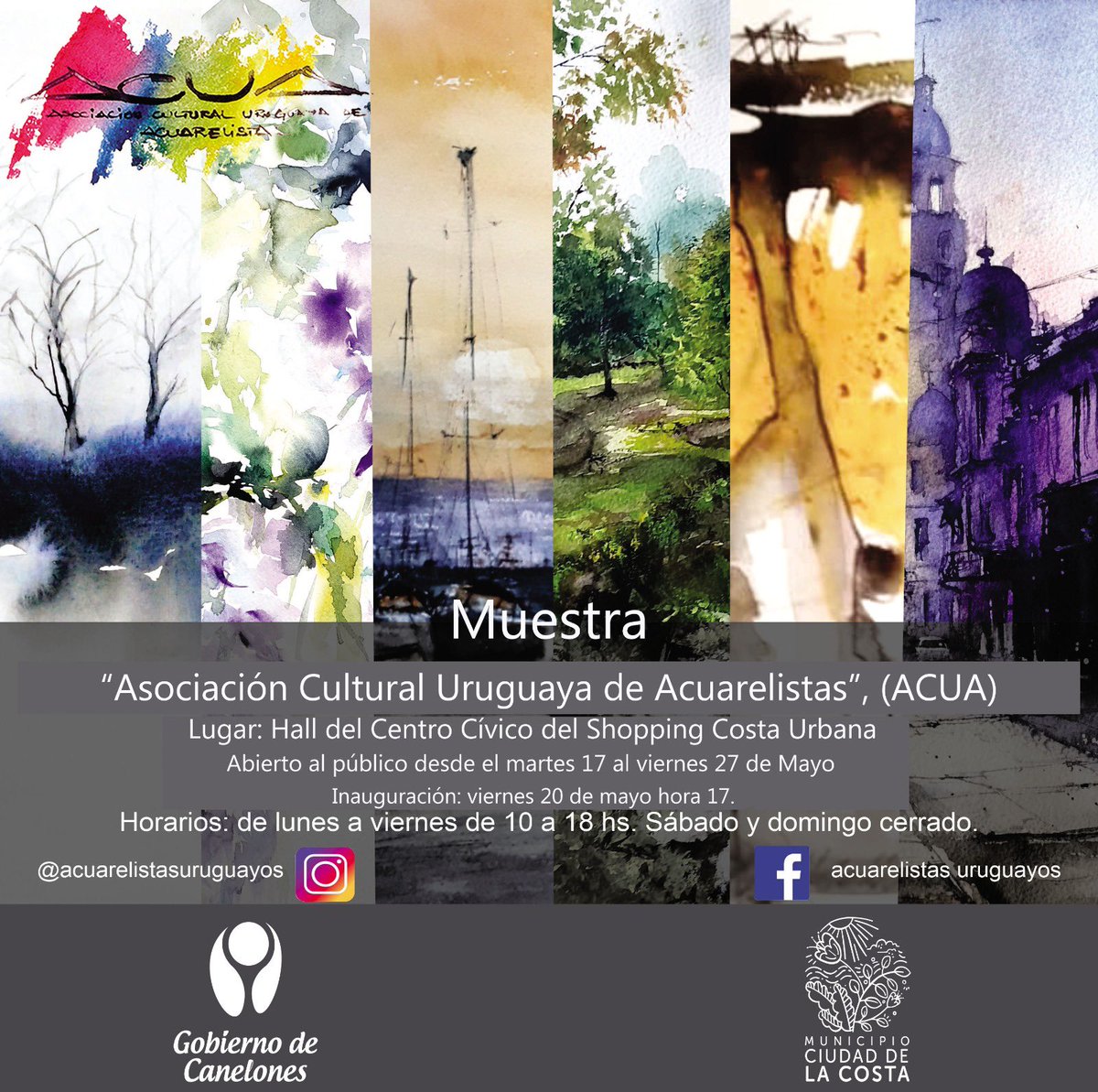 syldibujitos's tweet photo. Tengo el placer de invitarlos a la exposición de ACUA. Asociación Cultural Uruguaya de Acuarelistas , en el Hall del Centro Cívico del Shoping Costa Urbana.
Participo con mi obra “el bosque”. En homenaje al lugar donde vivo.
#comunacanaria #syldibujitos #acuarelauruguay https://t.co/GtyNbT5AQF