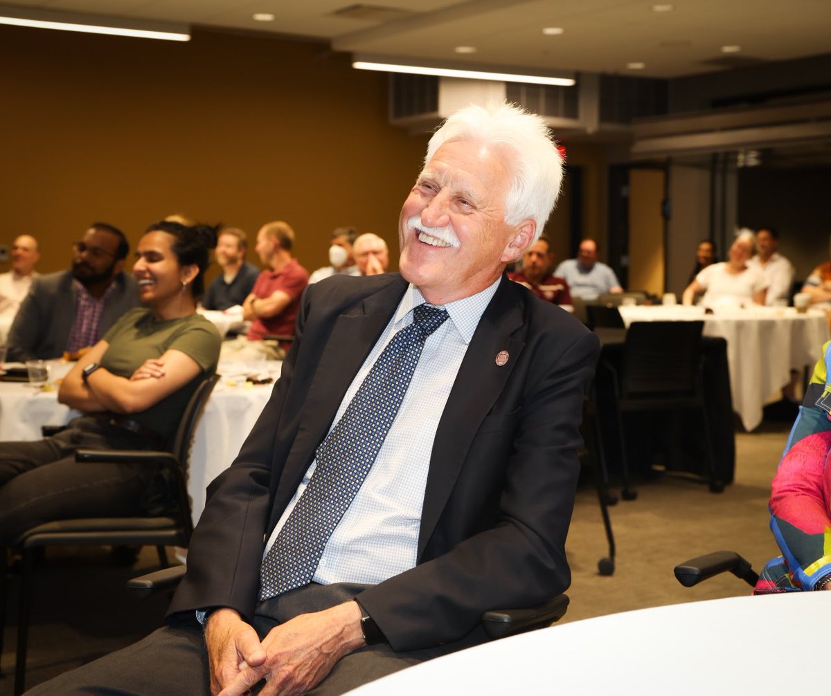 ClifSmart's tweet photo. Tremendous tribute to @Jimbaker48 this afternoon as we celebrated his 29 years of service @MissouriState. China programs, #IDEACommons, downtown development, advocacy work and so much more. Best wishes in retirement! https://t.co/SeDg6r21Mv