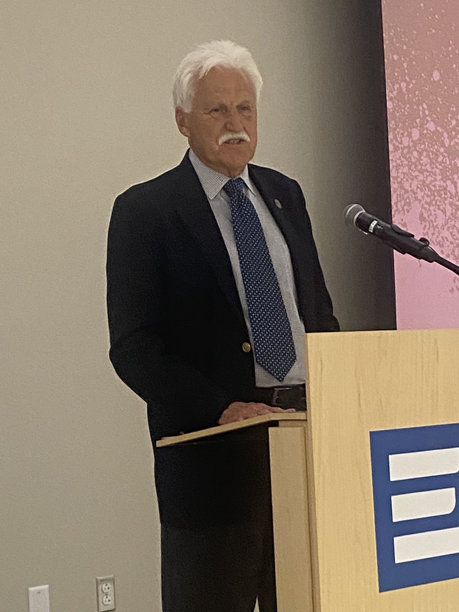 ClifSmart's tweet photo. Tremendous tribute to @Jimbaker48 this afternoon as we celebrated his 29 years of service @MissouriState. China programs, #IDEACommons, downtown development, advocacy work and so much more. Best wishes in retirement! https://t.co/SeDg6r21Mv