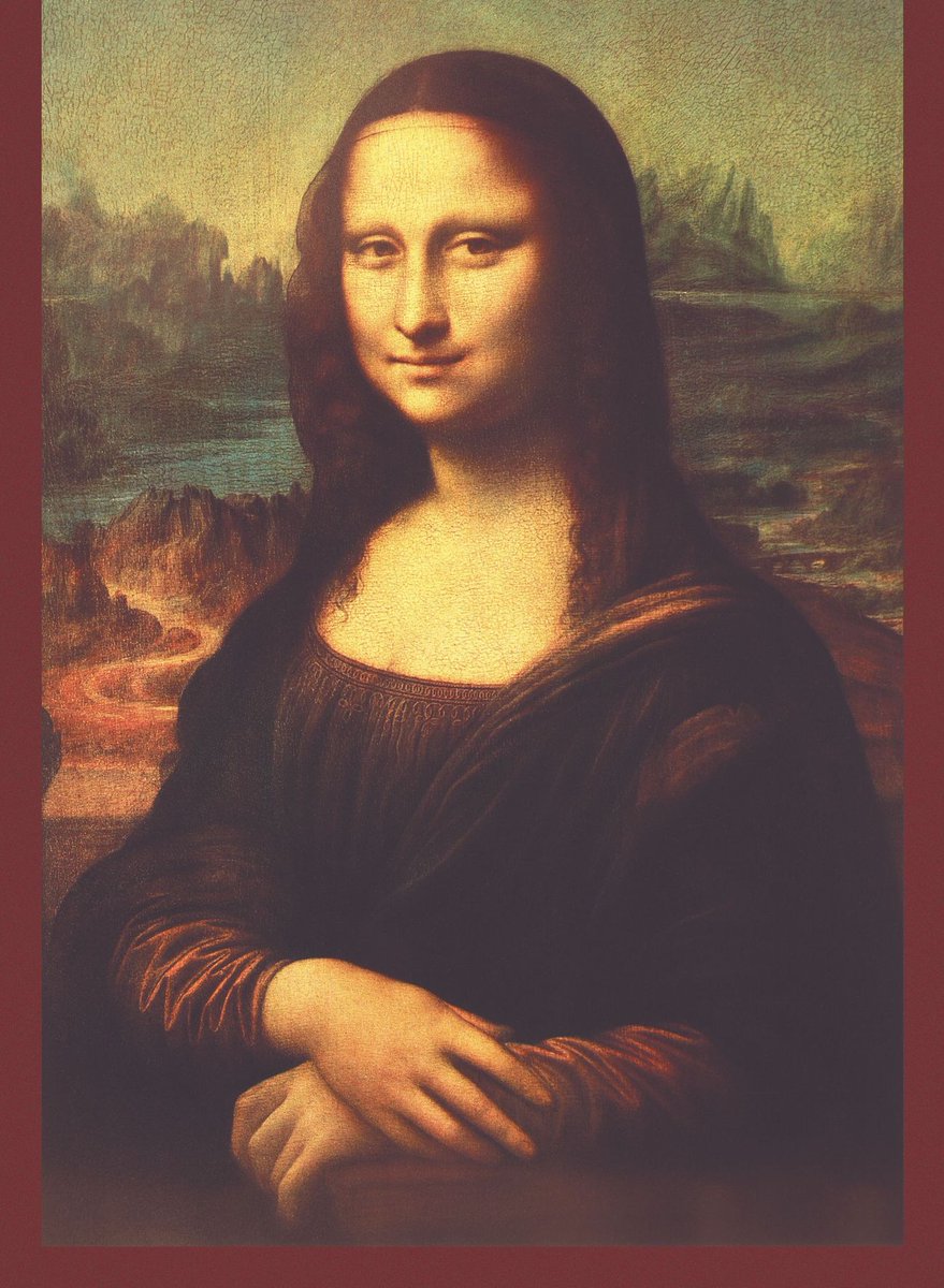DAnimates14's tweet photo. @scareware_ cant believe i have to ask but does anyone have a full body image of mona lisa. i saw the upper half of this guy in high quality on a random yt thumbnail a while ago and i have no clue where it came from. i swore leonardo da vinci has never shared this art of mona lisa? https://t.co/YO10LEs17c