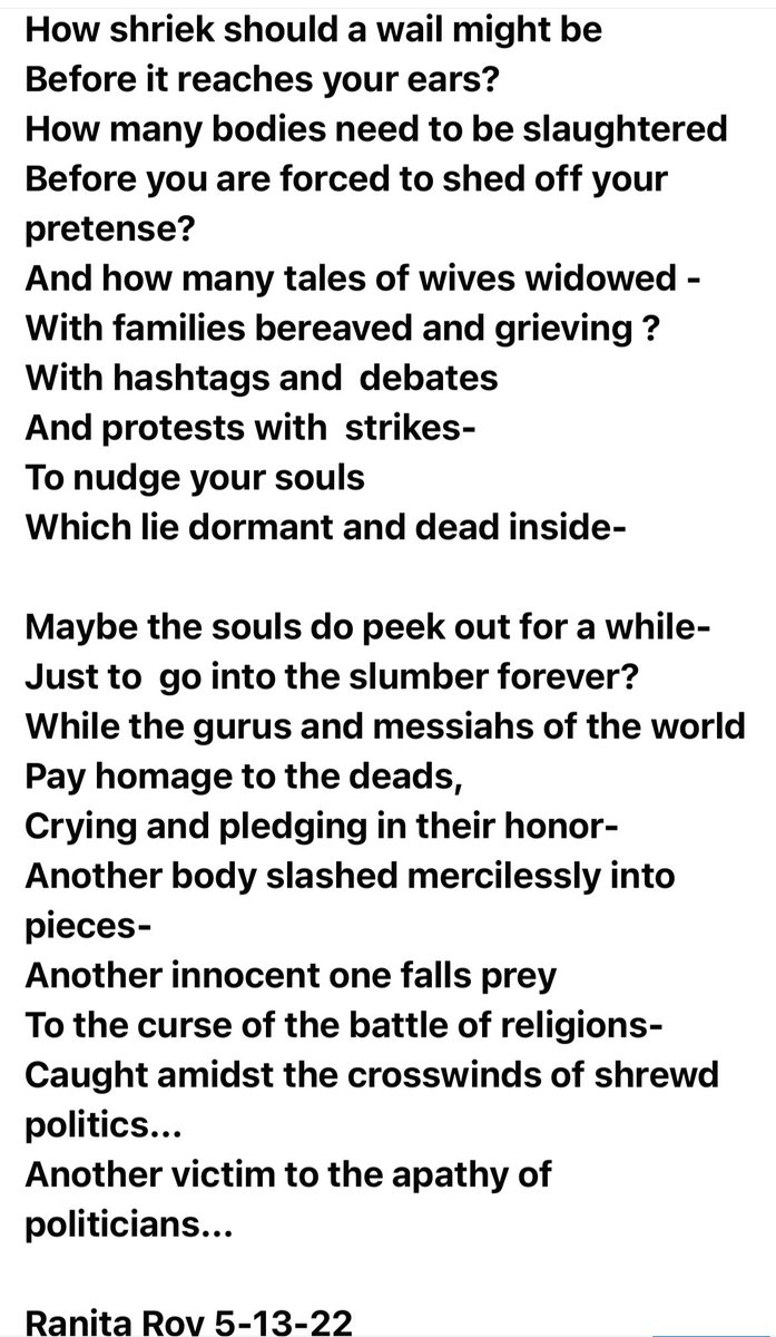 ranitaroy24's tweet photo. #JusticeForRahul
#AllOutForPandits
#HarshYetTrue https://t.co/QbRQNz4R4A