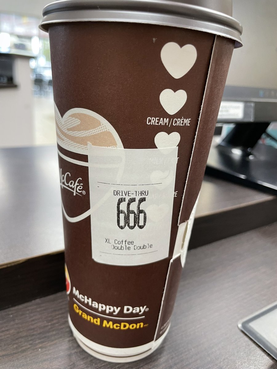 ajveinot's tweet photo. Co-workers coffee this morning. On Friday the 13th. #itsanomen #sendhelp #FridayThe13th https://t.co/LzpkEADWdb