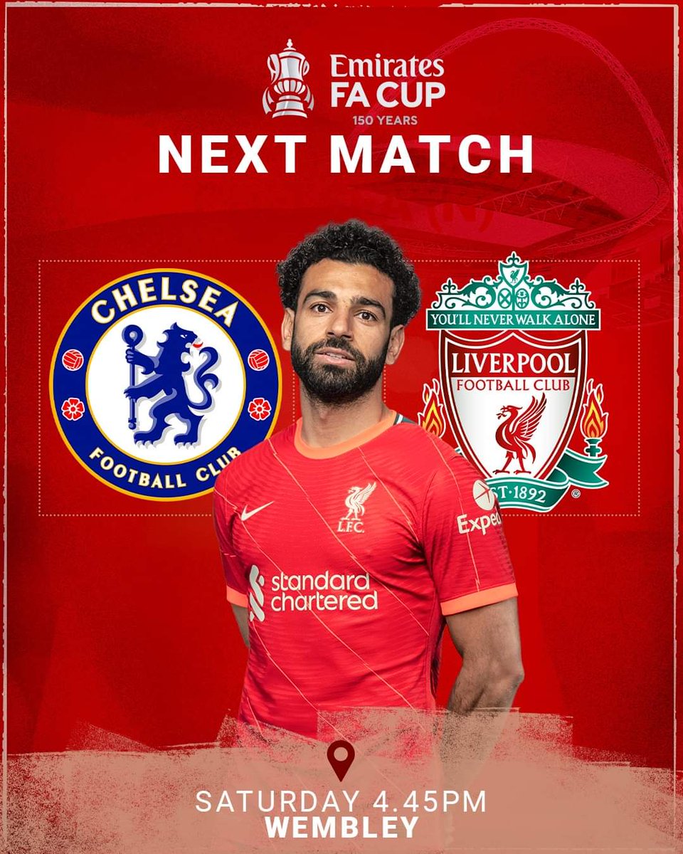 RITABATISTA14's tweet photo. FA CUP FINAL, YOU'RE UP! #Liverpoolfc #lfc #facupfinal #LIVCHE #lfccb #ynwa https://t.co/ZkJY2XsHk4