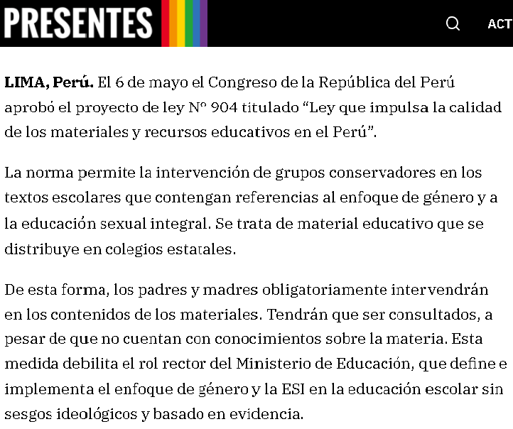 AcBienestar's tweet photo. La ley sobre la mal llamada calidad de los materiales escolares va en contra del bienestar y la salud mental de las niñas, niños y adolescentes.

#ley904 #congresoperu #educacion #niñosniñasyadolescentes #AcB  #bienestar #peru https://t.co/Smd9asym2p