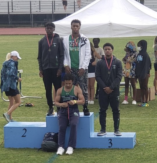 Leesville Men’s 4x100m Relay Team- Regional Champions! School record. (41.94) “That’s Flying”