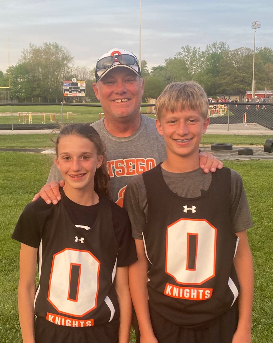 The best part of this track season was watching the twins have the chance to be teammates. And they loved this great coach!