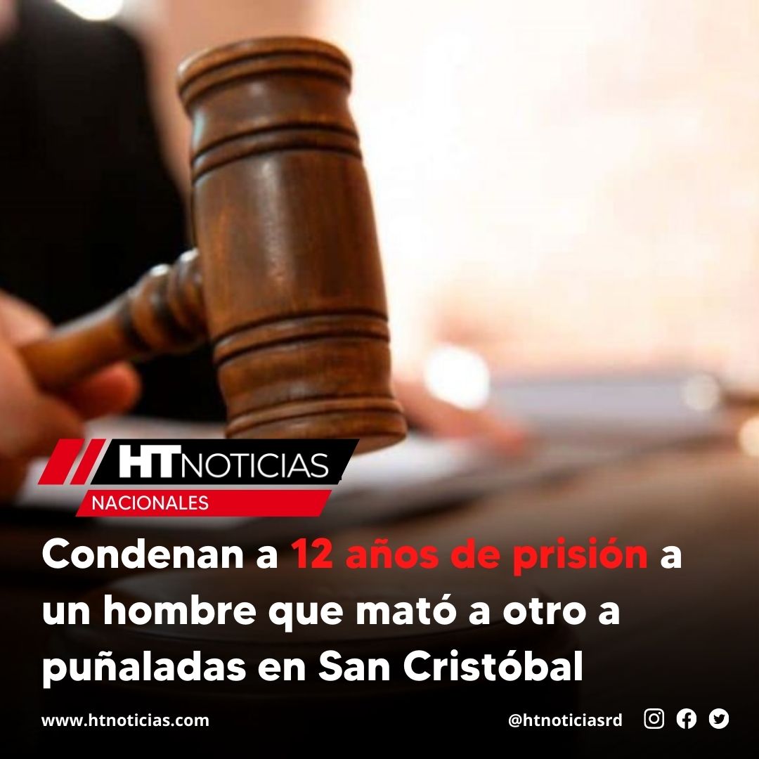 htnoticiasdo's tweet photo. 🇩🇴| #HTNacionales | Condenan a 12 años de prisión a un hombre que mató a otro a puñaladas en San Cristóbal

Más Información ▶️ https://t.co/CCKqvHZZ6X

#htnoticiasrd  #DistritoJudicial #Prisión #RD #SanCristóbal #TribunalColegiado https://t.co/htMLc4lT1w