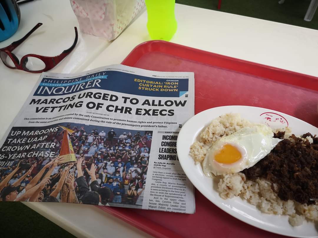ceazar_aquino's tweet photo. Hindi naman sa pinipressure ko kayo pero may today's issue na ba kayo for framing? Tapsilog cutie. #Rodics https://t.co/OxJSkFTw3j