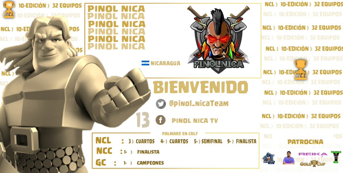 NclNica's tweet photo. NCL10 | BIENVENIDO | @pinol_nicaTeam  🇳🇮 https://t.co/YgRRvCry8p