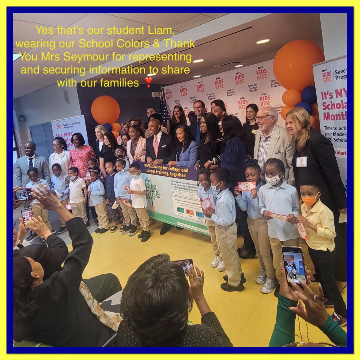 CherylDewitt9's tweet photo. “NYC Kids Rise Scholarship Account” will offer every Kindergarten Student enrolled in a NYC Public School including participating Charter Schools an opportunity to save for College and Career Training!! For information: Phone (833) 543-7473 or Email info@nyckidsrise.org https://t.co/c2L86VZIO0