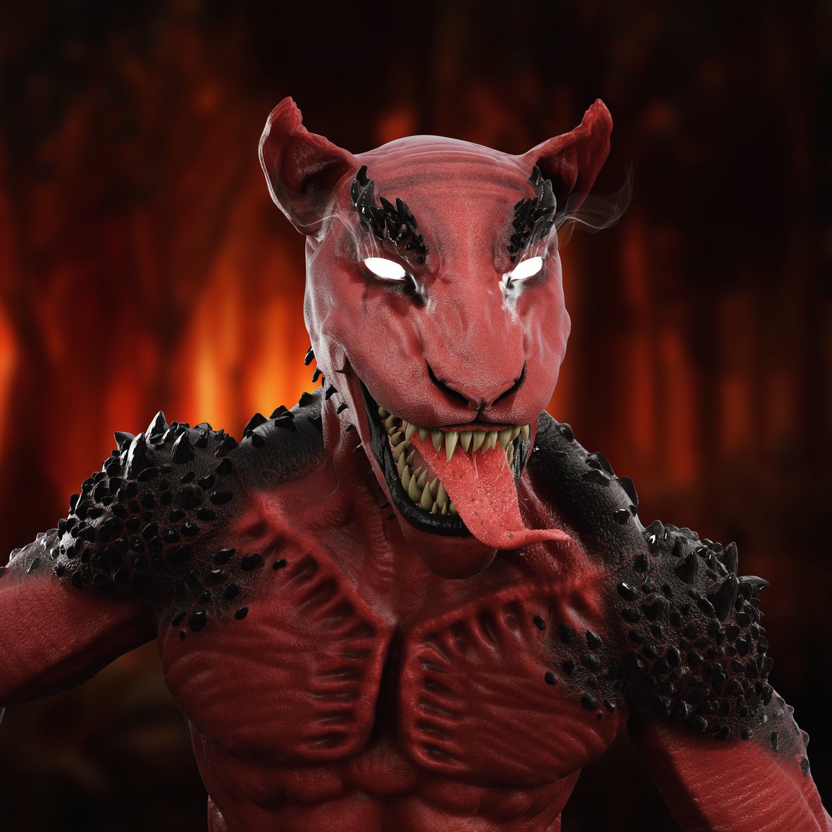BNBPanthers's tweet photo. We call him the demon - Legendary🩸

• Like &amp; RT for 10 WL spots 

#nft #nfts #art #artwork #metaverse #eth #ethereum
#opensea #crypto #cryptocurrency https://t.co/fhOw8NiBtu