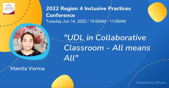 vermamamta2's tweet photo. #udl #intentionalplanning #r4inclusiveconference #BISDpride #BISD https://t.co/zlnkqvu1t2