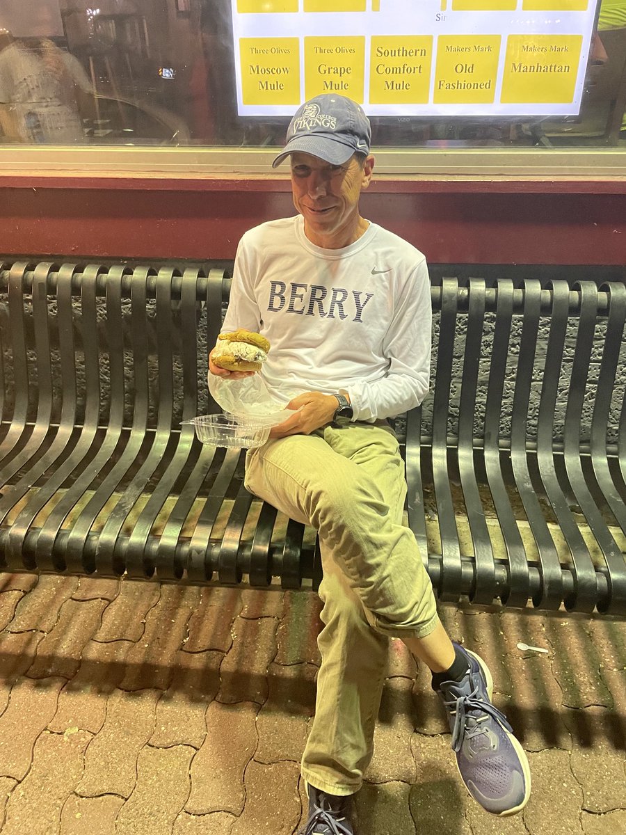 BerryXCTF's tweet photo. Paul has been waiting two years for Cookie Dough Creations in Naperville. Other than PBJ, this could be his favorite sandwich. #PaulDeatsTweets https://t.co/Kcf77mW5Wn
