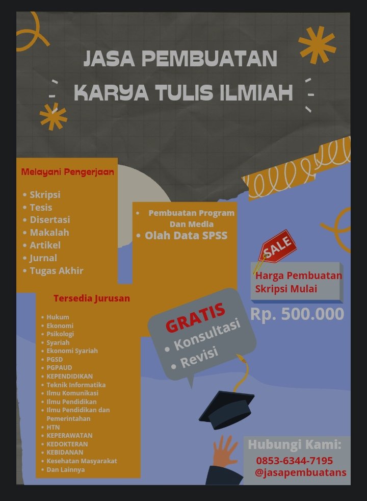 FebrikeR's tweet photo. Butuh jasa skripsi, tugas kulia, ppt, makalah, artikel, jurnal, olah data dll bisa langsung wa aja kak 085363447195 atau bisa cek instagram  @jasapembuatans

Free revisi dan konsultasi smpai paham
GARANSI hingga sarjana https://t.co/7ahL9CtBNB
