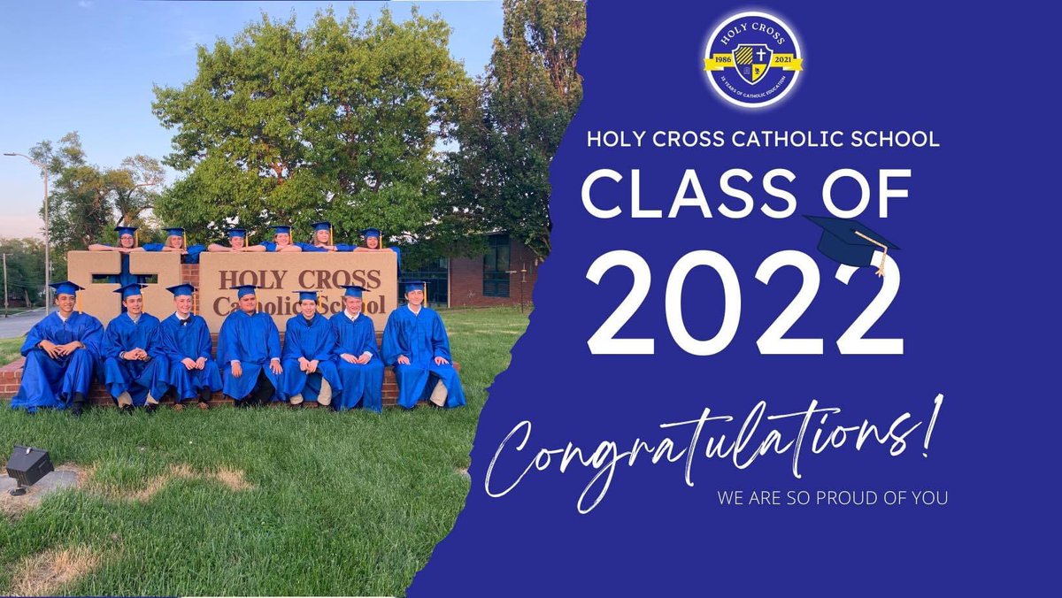 HolyCrossOP's tweet photo. Congratulations to our 8th graders!!
“Be truly glad there is wonderful joy ahead!” - 1 Peter 1:6 #holycrossstrong💪🏻#holycrosshornets https://t.co/LyGA644GV1