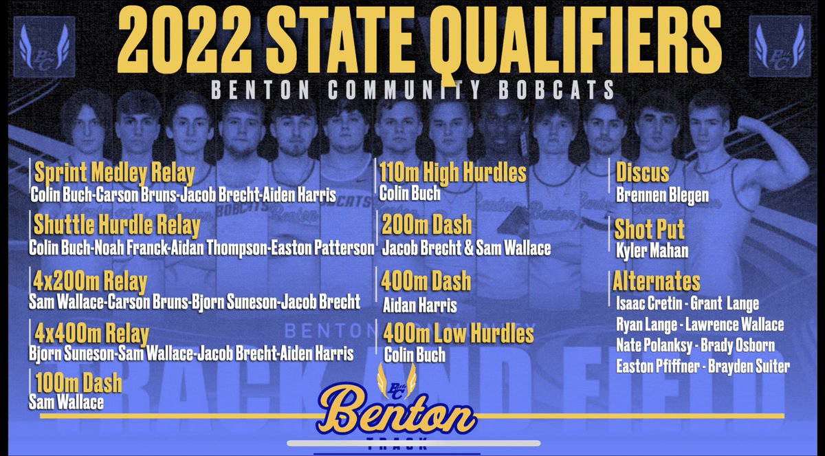 Benton will be represented well next week on the blue oval! #getbetter #notdone