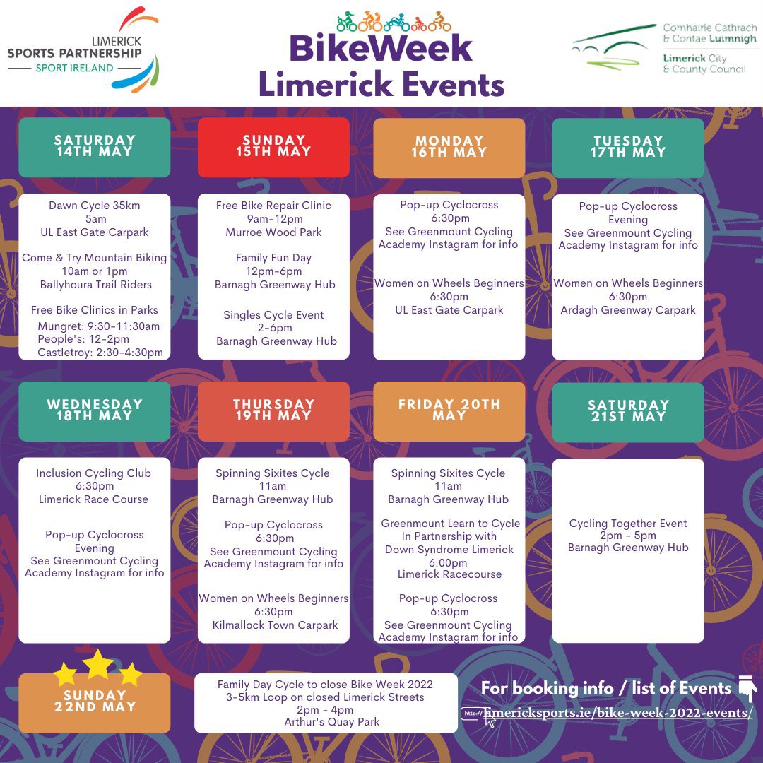 Limericksports's tweet image. Excellent start with a 5am Dawn 40k cycle lead by Limerick Ladies Cycling club. Over 45 participants of all abilities set the alarms early 👌✅ #bikeweek2022 #getintogear #activelimerick