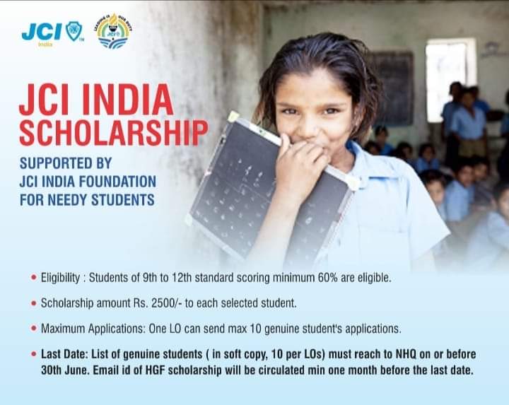 jcivasco's tweet photo. If you know of any deserving student in and around Vasco who is eligible to apply please contact JCI Vasco . Requesting those who would like to donate towards these scholarships to click
https://t.co/YAUqjWPO3r
JC Adv. Sunil Loran 
President
9423888511
jcivascogoa@gmail.com https://t.co/575OS5TqEe
