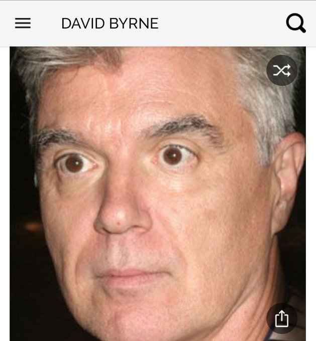 Happy birthday to this great singer.  Happy birthday to David Byrne 