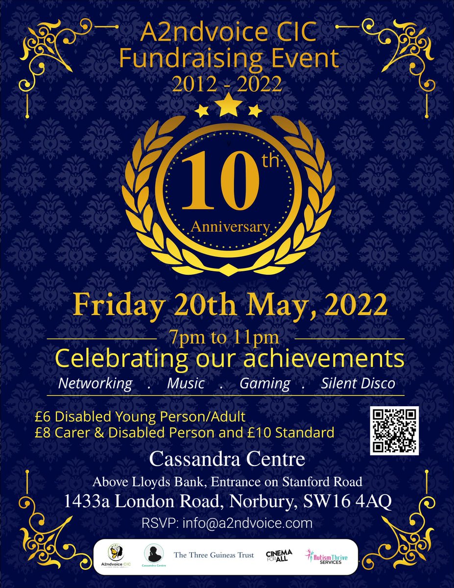 Come and help raise funds for @A2ndvoiceCic also celebrating 10years of helping and supporting Autistic families throughout @wandbc @LambethSE @WAdvisoryAutism @LambethNas please share and support #WeCanDoThis #AutismAwareness #Autisticmum #MentalHealthAwareness #Autisticteen