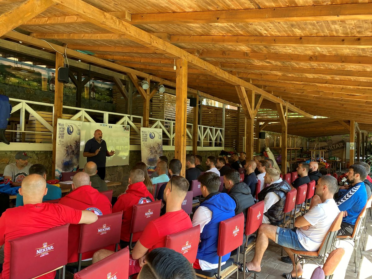 turizambih's tweet photo. 📢A four-day training for 20 rafting guides on the Vrbas River in Banja Luka is underway. It is organized by the Canyon Rafting Club and with the financial support of the USAID Turizam project as part of the World Rafting Championship 2022.
#TurizamBiH #BosniaAndHerzegovina https://t.co/ko6f5P5Iah