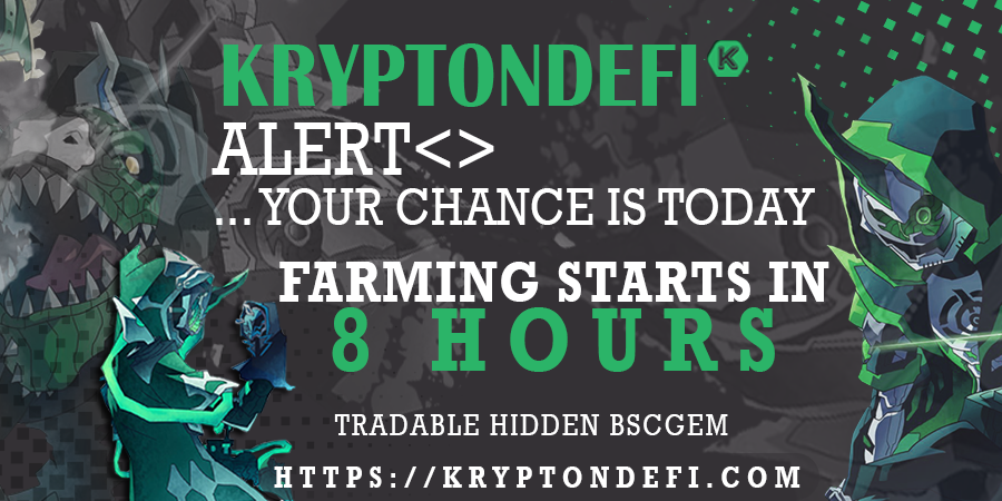 KryptonDefi's tweet photo. ALERT<>
#BSCGem Look Inside ;)
FARMING STARTS TODAY IN 8 HOURS

Keep it Simple with https://t.co/4hwnBeSLvW

#hiddengem:
https://t.co/mNopcbr1aI

#Defi #BSC #yieldFarming #BinanceSmartChain #tokens #tokenlaunch #BTC #ETH #stablecoins #BNBChain #BNB #pancakeswap https://t.co/I5LPRMRDsE