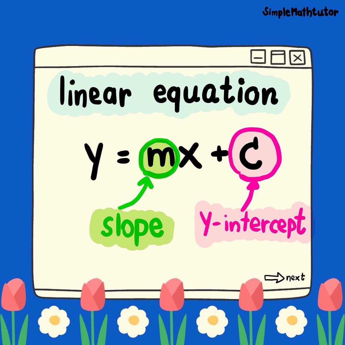 SimpleMathtutor's tweet photo. มารู้จัก linear equations กันเถอะ #satmath #TRICKSTER #สอบsat #satmathtutor https://t.co/gyKkd82reU