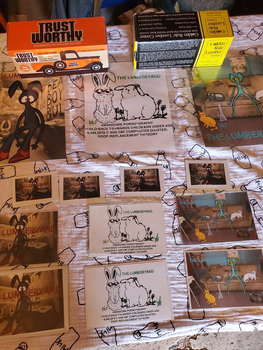 selling lumberyard prints and magnets. all sales go to keeping the yard open!