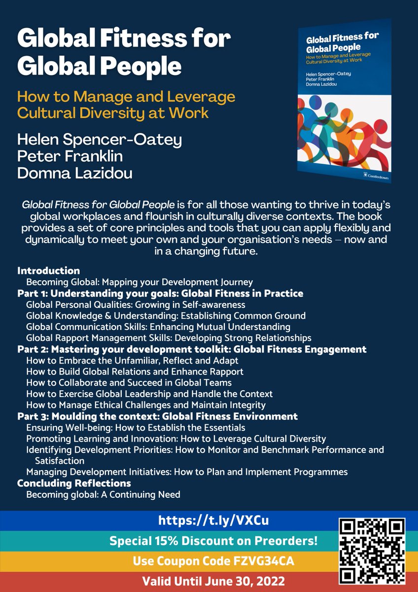 Helen Spencer-Oatey (@helenoatey) on Twitter photo Castledown now offering 15% discount on pre-orders of our book. Key features:
-Numerous case studies
-Clear explanation of concepts & issues
-Extensive diagrams to help explain frameworks
-Key takeaways–core insights & applications for practice
<a href="/InsightBritish/">British Council Insight</a> <a href="/inthubchamber/">GBCC International Business Hub</a> Castledown now offering 15% discount on pre-orders of our book. Key features:
-Numerous case studies
-Clear explanation of concepts & issues
-Extensive diagrams to help explain frameworks
-Key takeaways–core insights & applications for practice
<a href="/InsightBritish/">British Council Insight</a> <a href="/inthubchamber/">GBCC International Business Hub</a>