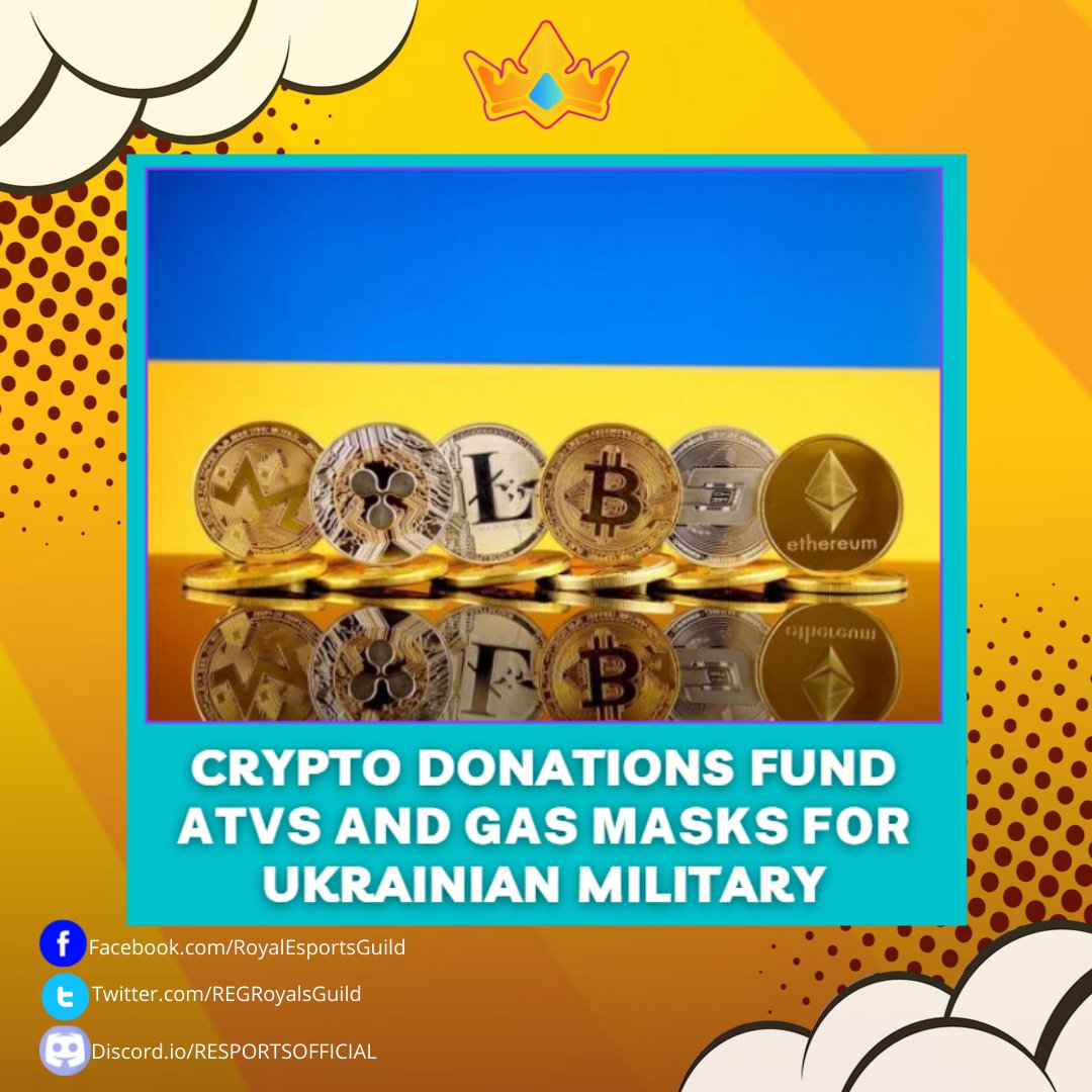 REGRoyalsGuild's tweet photo. Ukraine's ministry of digital transformation has utilized cryptocurrency and nonfungible tokens, in an effort to fund its military and humanitarian aid. Raised more than $60 million in Bitcoin (BTC), Ether (ETH), Tether (USDT), Polkadot’s DOT, Solana’s SOL and USD Coin (USDC). https://t.co/sBq3YCx4yB