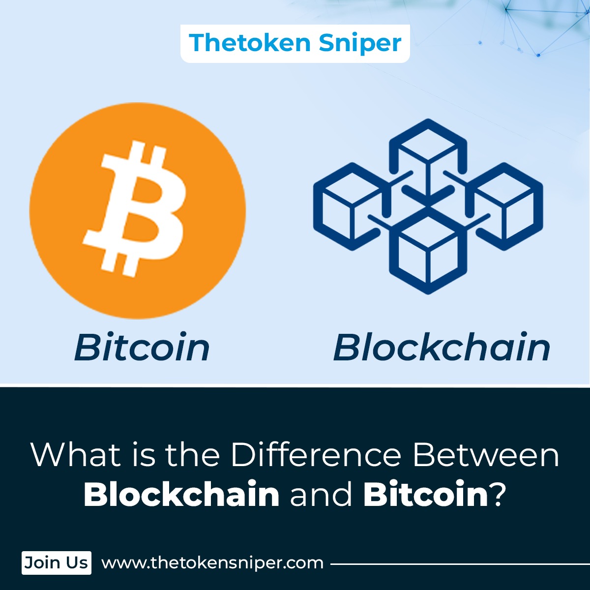 TheTokenSniper's tweet photo. Did you know that blockchain and Bitcoin aren’t the same things? 
Know more by visiting us at - @thetokensniper 
🟡 follow us
🟡 drop your #BSC wallet in the comment
🟡 Share, like
Visit us - https://t.co/cDfVGcgK4h
#trading #investing #giveawayalert #money #cash #stocks https://t.co/E5JT92rQJY