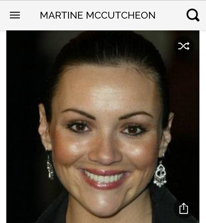 Happy birthday to this great actress.  Happy birthday to Martine McCutcheon 