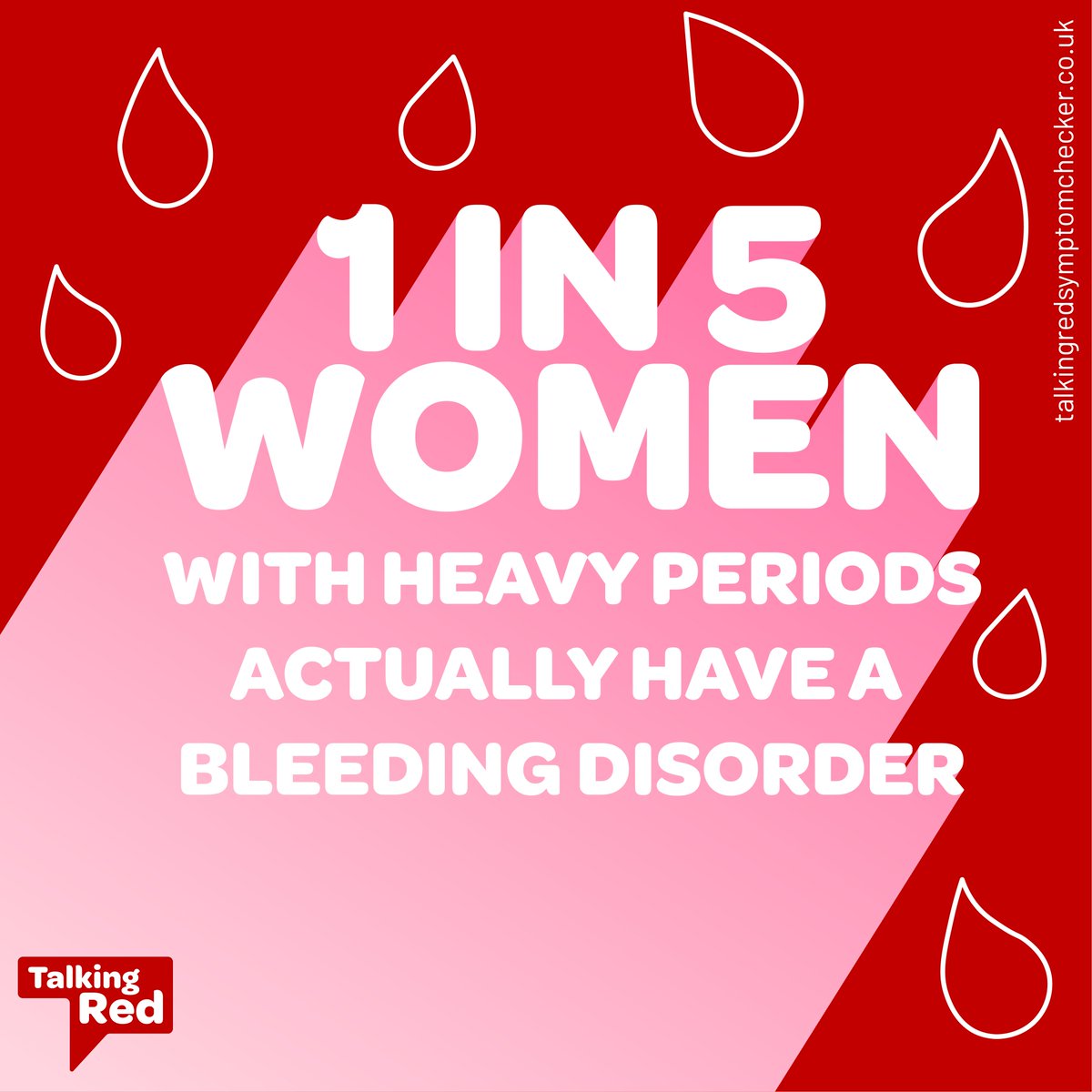 HaemoSocUK's tweet photo. Last month nearly 100 people visited our Talking Red Symptom Checker, to get to know the symptoms of a bleeding disorder in women and girls.

If you or someone you know has frequent nosebleeds or heavy periods, why not take a look too?

https://t.co/9XoNvohBkf https://t.co/GwYiHH76ND