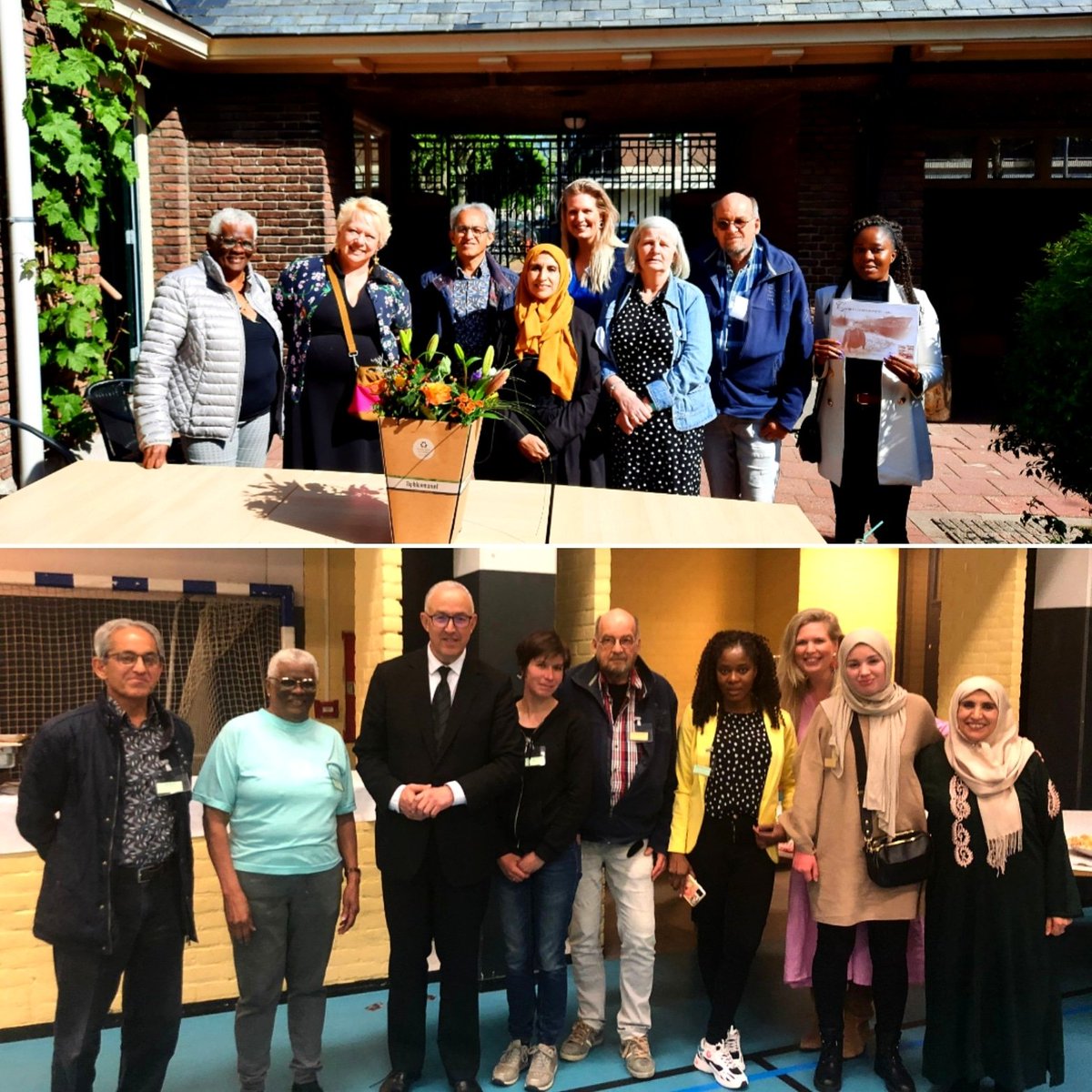 Verbindingkamer's tweet image. Door #communitybuilding vanuit #DeVerbindingskamer is er nu een groep van 30 actieve bewoners in de 5 Gijsingflats in @BospolderT. Zij aten onlangs samen met burgemeester Aboutaleb tijdens een Iftar en kregen gisteren een nominatie van de landelijke Ab Harrewijnprijs van €1.500!