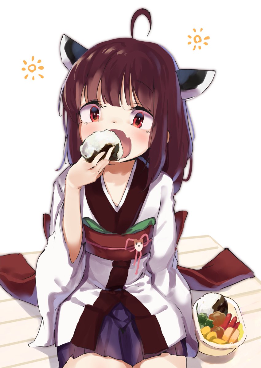 東北きりたん 「米を食うきりたん🍙 」|らむのイラスト