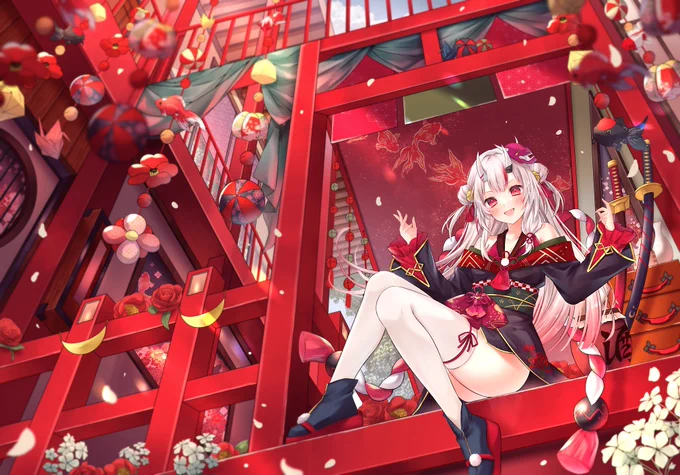 かわ余です。
#百鬼絵巻 #百鬼あやめ 