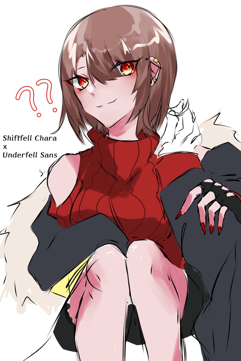 deen__sf's tweet photo. Shiftfell Chara x Underfell Sans
If Sans: "IKUZOOO seggsss brutal tonight"
#undertaleAU https://t.co/I76FG8J1m8
