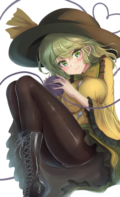 無題 #東方 #東方project #5月14日はこいしの日 #古明地こいし #黒タイツ #黒スト #ブーツ https://t.co/LWKbajL6Iv 